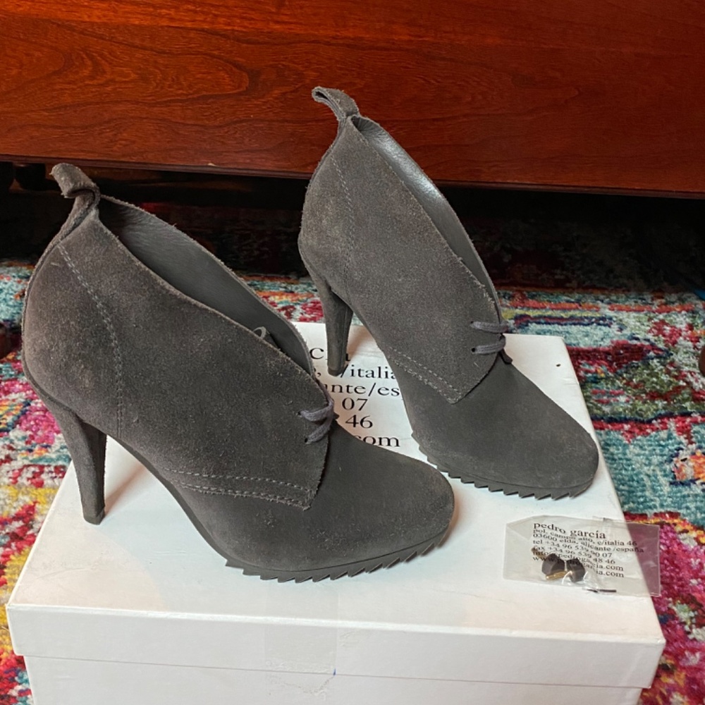 Pedro Garcia Pedro Garcia Yasu Lace Up  Booti Suede Size 38